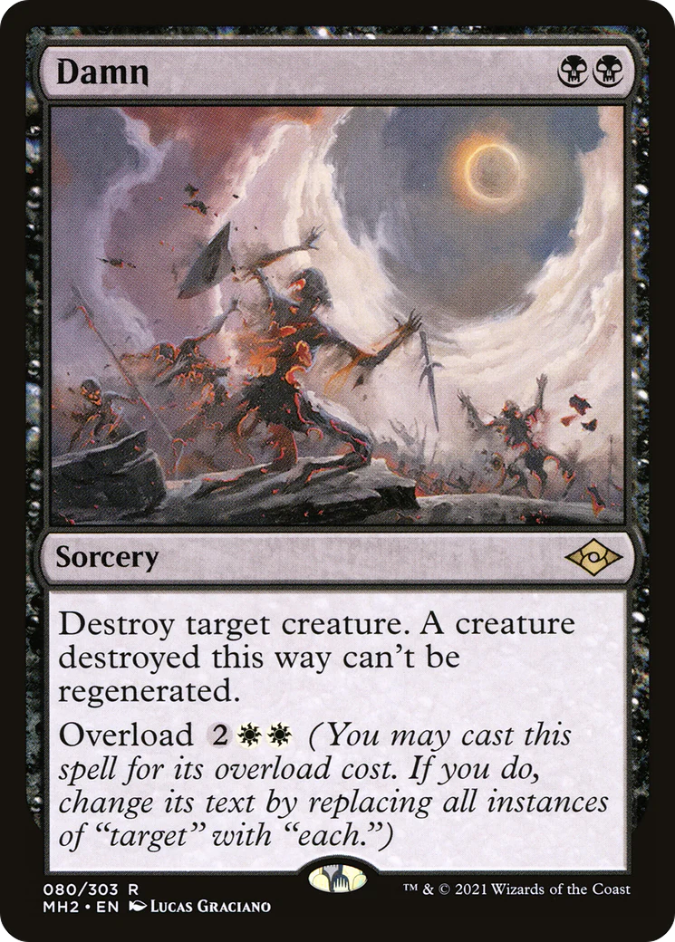 Damn (MH2-080) - Modern Horizons 2 Foil [Rare]