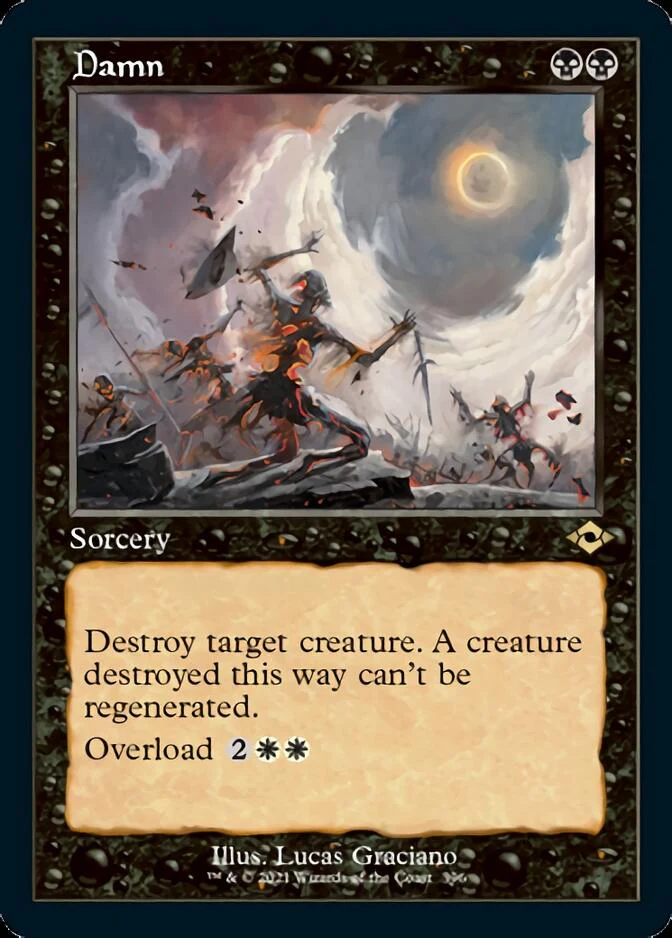 Damn (MH2-396) - Modern Horizons 2 [Rare] Retro Frame