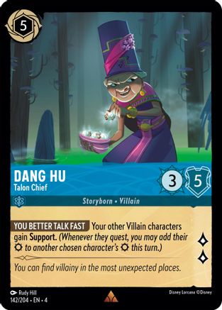 Dang Hu - Talon Chief (142/204) - Ursulas Return Cold Foil [Rare]