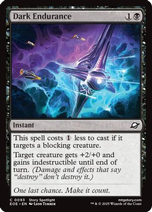 Dark Endurance (EOE-093) - Edge of Eternities [Common]