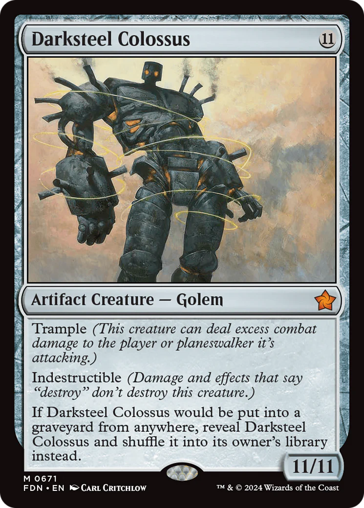 Darksteel Colossus (FDN-671) - Foundations [Mythic]