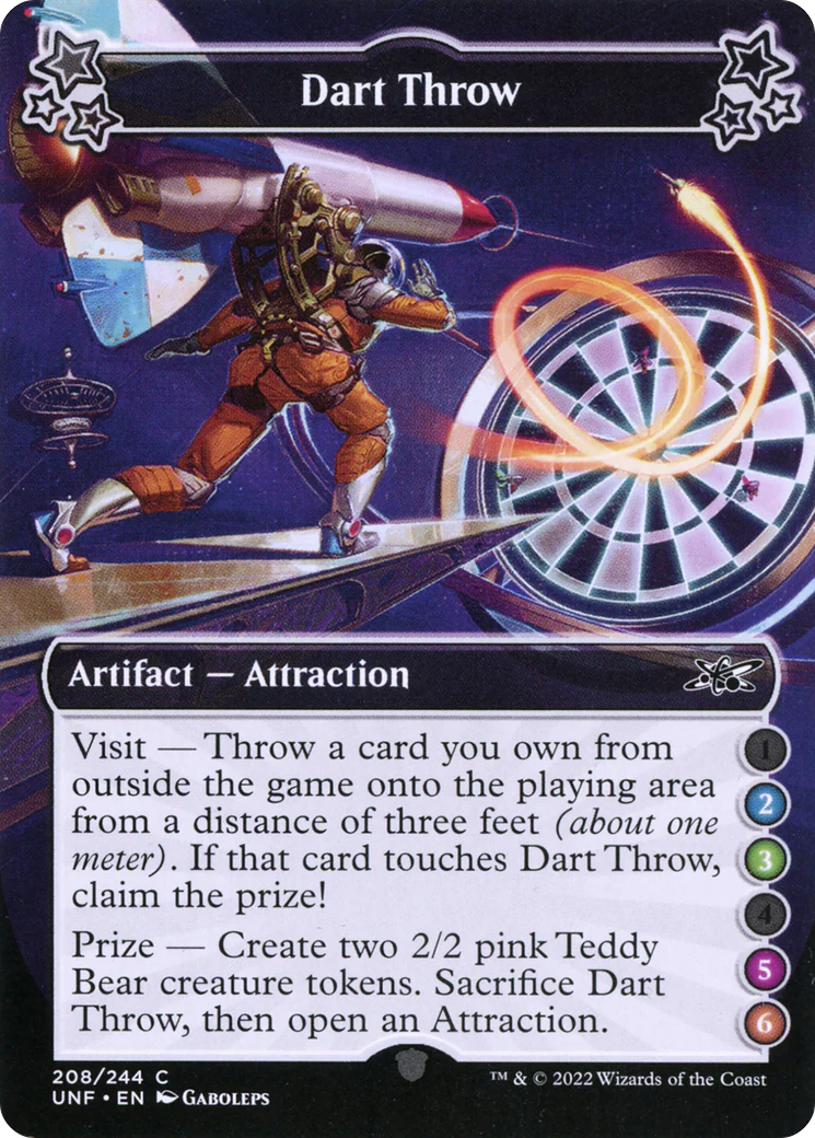Dart Throw (UNF-208B) - Unfinity Foil [Common]
