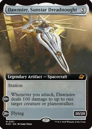 Dawnsire, Sunstar Dreadnought (Extended Art) (EOE-351) - Edge of Eternities [Mythic]