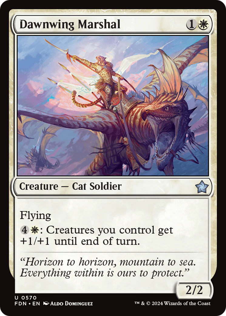 Dawnwing Marshal (FDN-570) - Foundations [Uncommon]