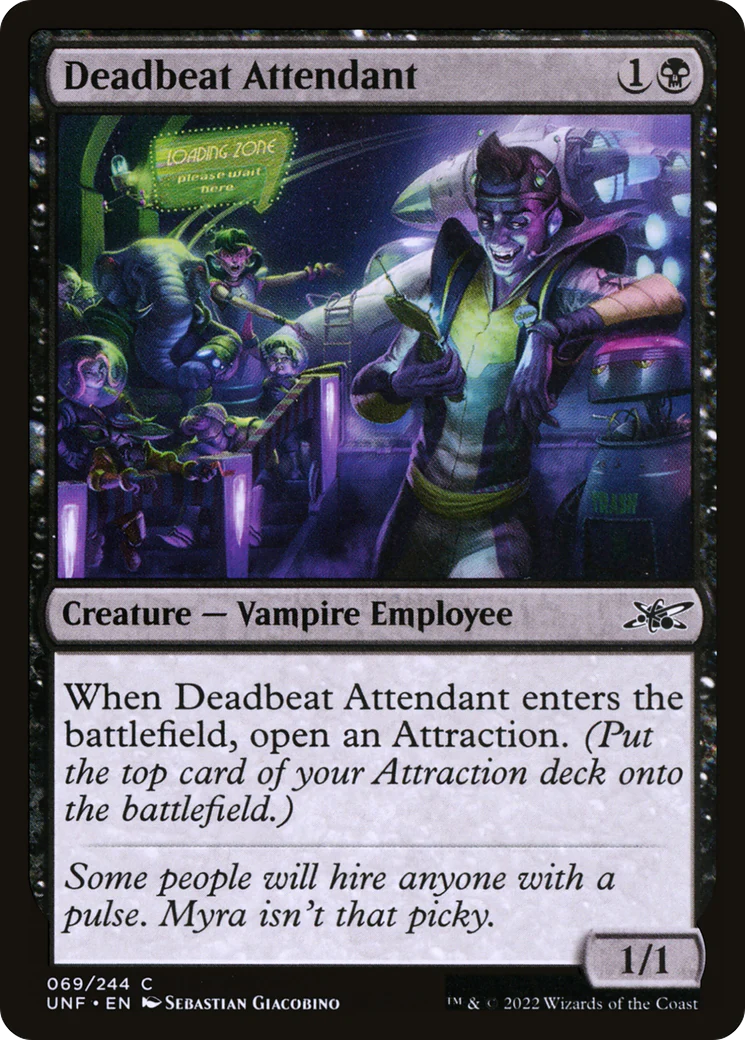 Deadbeat Attendant (UNF-069) - Unfinity [Common]