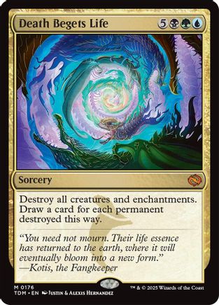 Death Begets Life (TDM-176) - Tarkir: Dragonstorm [Mythic]