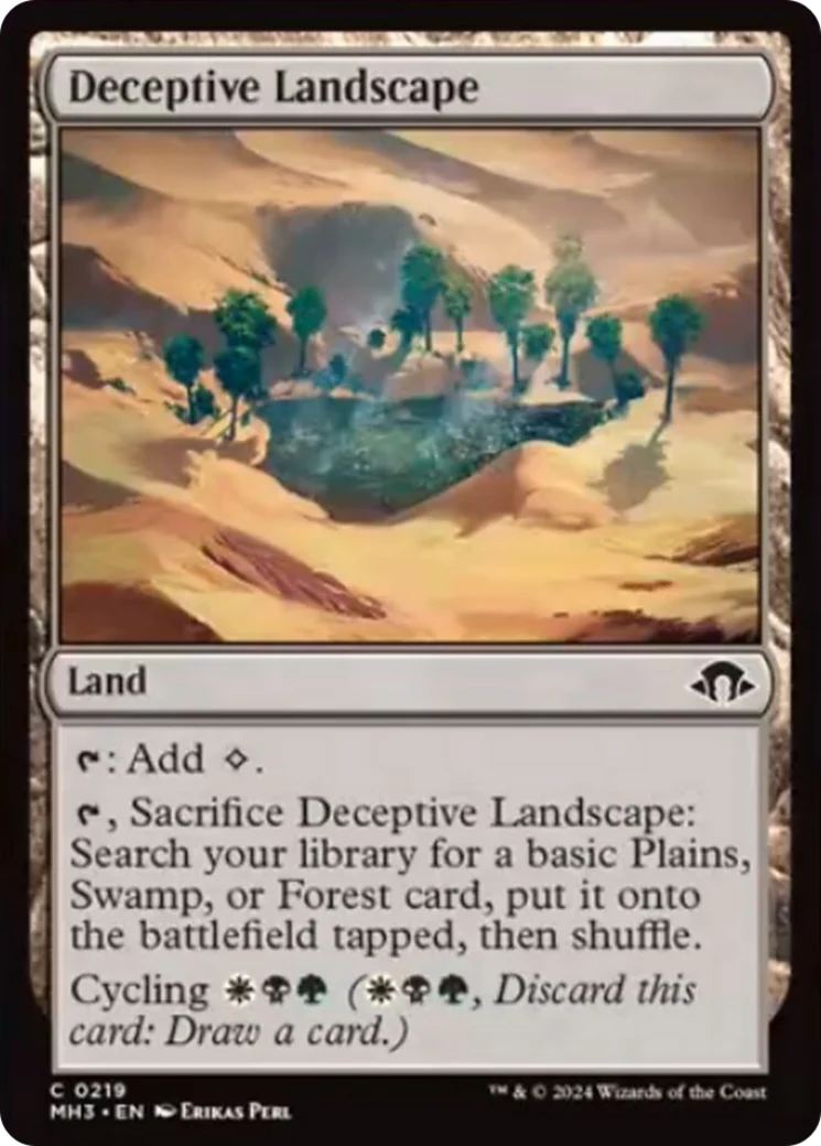 Deceptive Landscape (MH3-219) - Modern Horizons 3 Foil [Common]