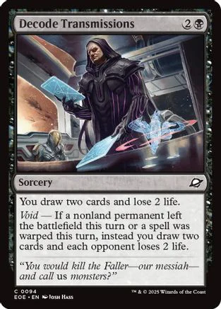 Decode Transmissions (EOE-094) - Edge of Eternities Foil [Common]