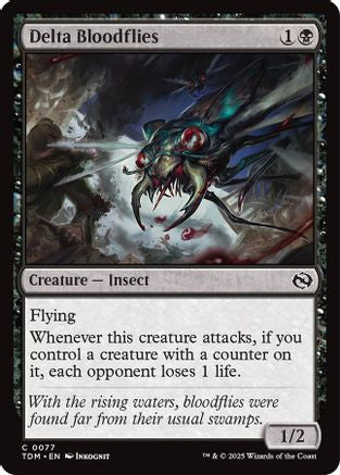 Delta Bloodflies (TDM-077) - Tarkir: Dragonstorm [Common]