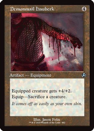 Demonmail Hauberk (Retro Frame) (INR-442) - Innistrad Remastered Foil [Uncommon]
