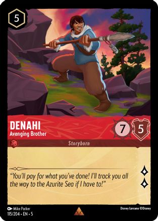 Denahi - Avenging Brother (115/204) - Shimmering Skies Cold Foil [Rare]