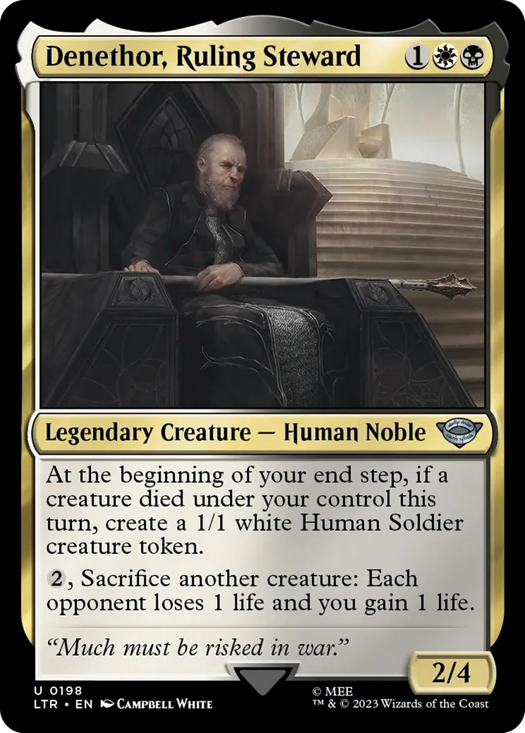 Denethor, Ruling Steward (LTR-198) - The Lord of the Rings: Tales of Middle-earth [Uncommon]