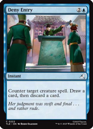 Deny Entry (TLE-222) - Avatar: The Last Airbender: Eternal-Legal [Common]