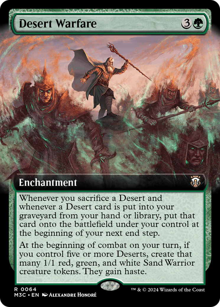 Desert Warfare (M3C-064) - Modern Horizons 3 Commander: (Extended Art) Foil [Rare]