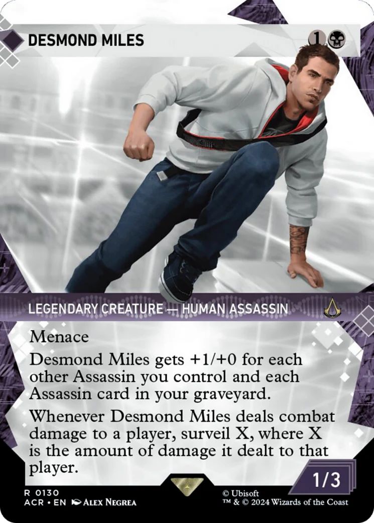 Desmond Miles (ACR-130) - Assassin's Creed: (Showcase) (Borderless) [Rare]