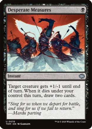 Desperate Measures (TDM-078) - Tarkir: Dragonstorm Foil [Uncommon]