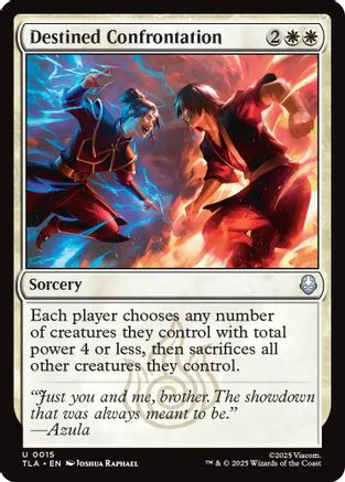 Destined Confrontation (TLA-015) - Avatar: The Last Airbender Foil [Uncommon]