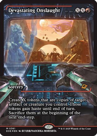 Devastating Onslaught (0361) (Showcase) (EOE-361) - Edge of Eternities Foil [Mythic]