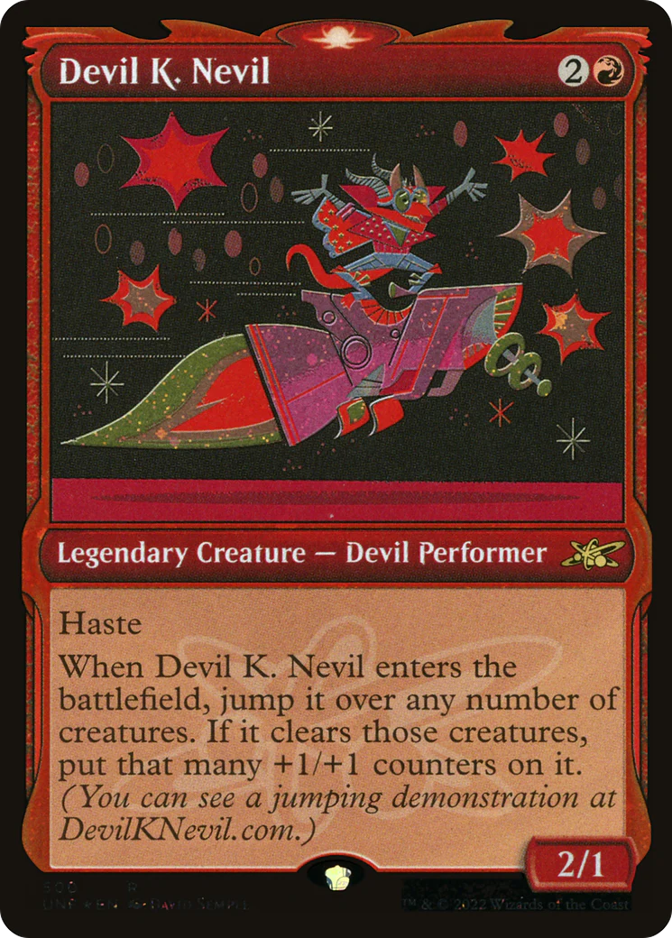 Devil K. Nevil (UNF-500) - Unfinity: (Showcase) Galaxy Foil [Rare]