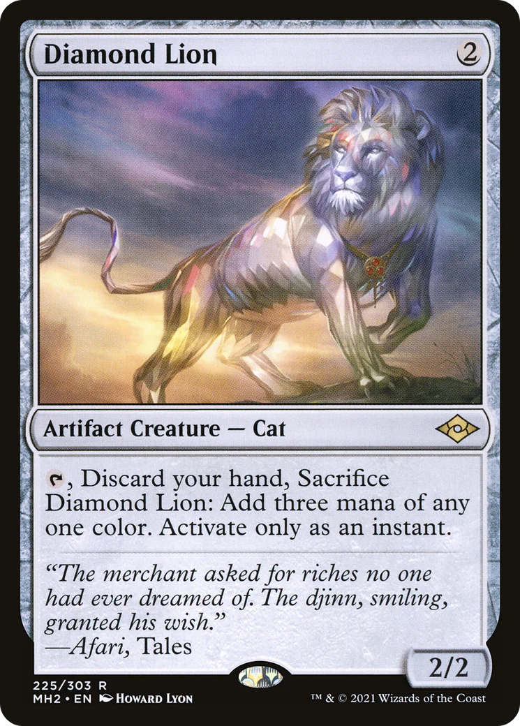 Diamond Lion (MH2-225) - Modern Horizons 2 Foil [Rare]