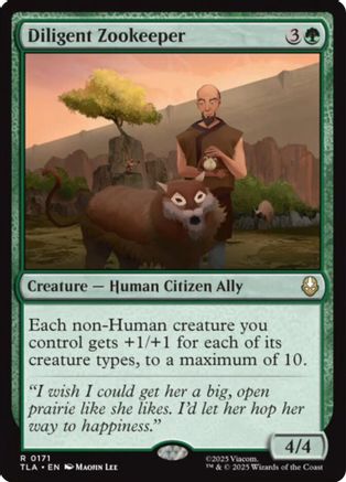 Diligent Zookeeper (TLA-171) - Avatar: The Last Airbender Foil [Rare]