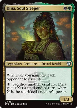 Dina, Soul Steeper (SOC-305) - Commander: Secrets of Strixhaven [Uncommon]