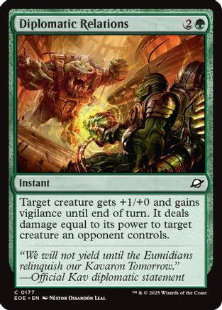 Diplomatic Relations (EOE-177) - Edge of Eternities Foil [Uncommon]