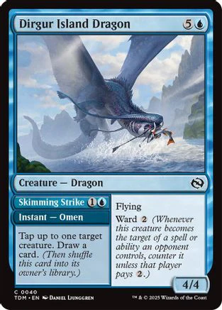 Dirgur Island Dragon (TDM-040) - Tarkir: Dragonstorm Foil [Common]