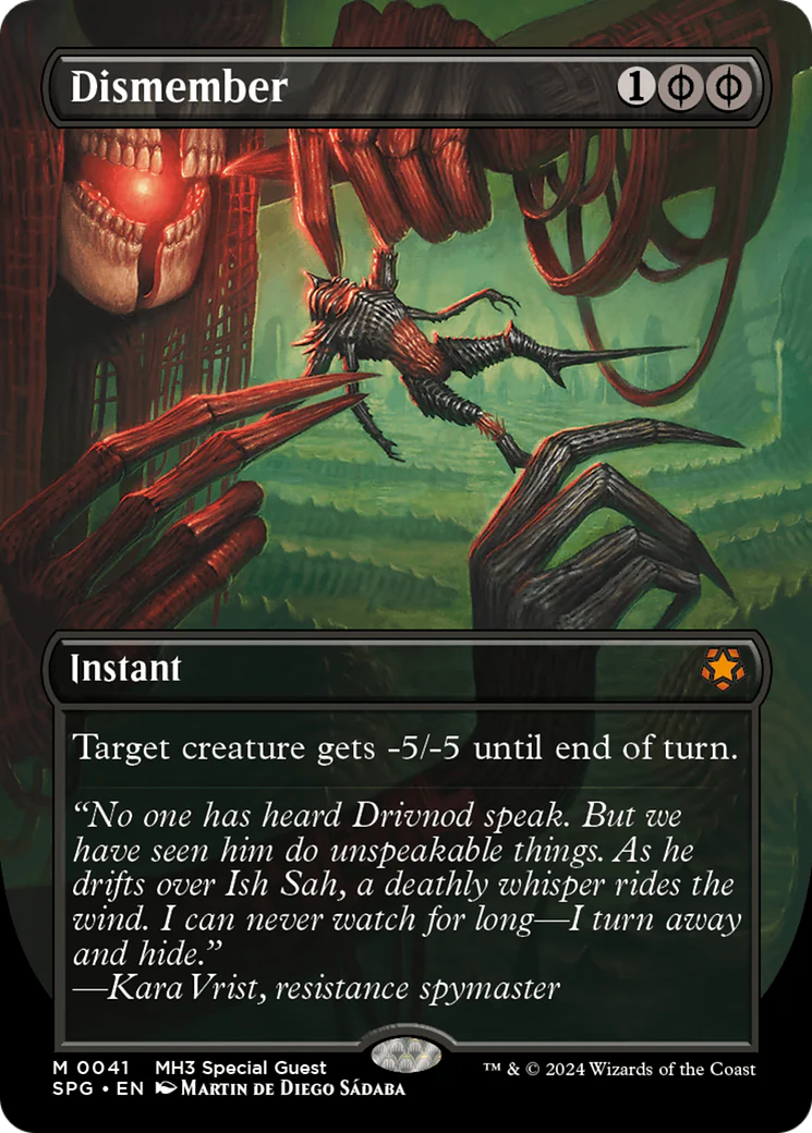 Dismember (SPG-041) - Special Guests (Borderless) Foil [Mythic]