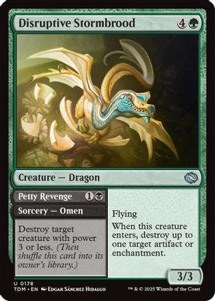 Disruptive Stormbrood (TDM-178) - Tarkir: Dragonstorm Foil [Uncommon]