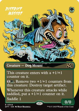 District Mascot (Borderless) (DFT-344) - Aetherdrift [Rare]