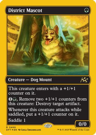 District Mascot (First-Place Foil) (DFT-466) - Aetherdrift Foil [Rare]
