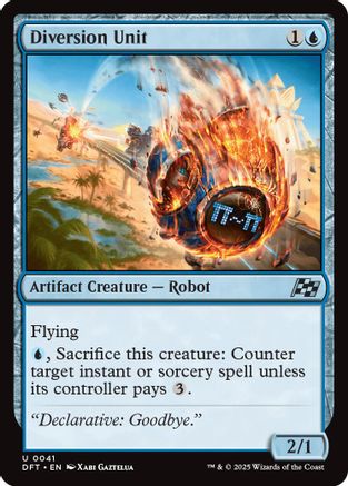 Diversion Unit (DFT-041) - Aetherdrift Foil [Uncommon]