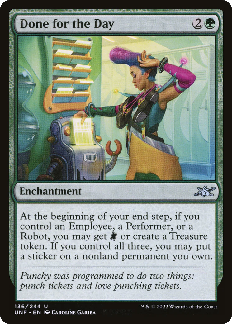 Done for the Day (UNF-136) - Unfinity Foil [Uncommon]