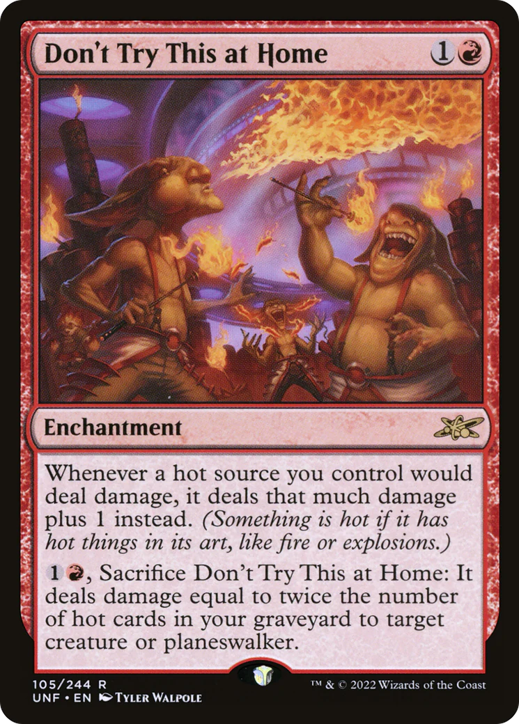 Don't Try This at Home (UNF-105) - Unfinity Foil [Rare]