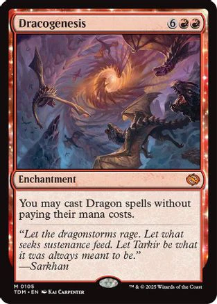 Dracogenesis (TDM-105) - Tarkir: Dragonstorm Foil [Mythic]