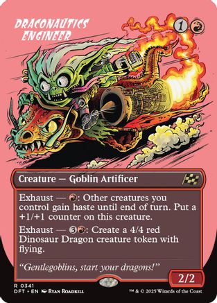 Draconautics Engineer (Borderless) (DFT-341) - Aetherdrift Foil [Rare]