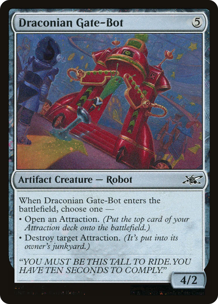 Draconian Gate-Bot (UNF-474) - Unfinity Galaxy Foil [Common]