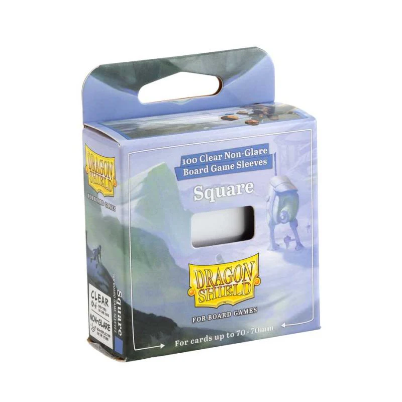 Dragon Shield - Square Standard Sleeves : Clear Non-Glare (100ct)