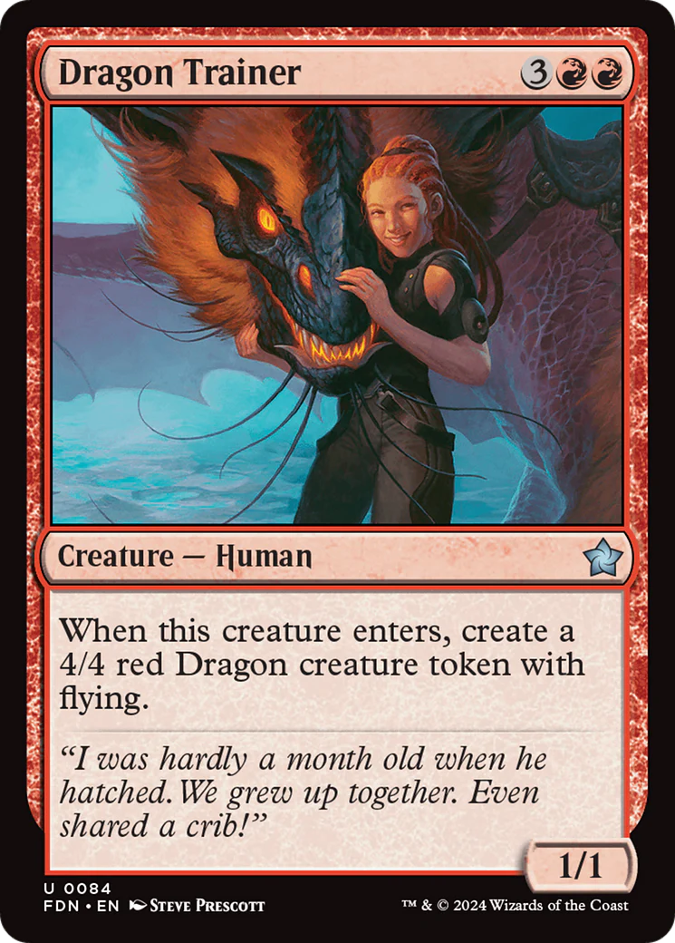Dragon Trainer (FDN-084) - Foundations Foil [Uncommon]