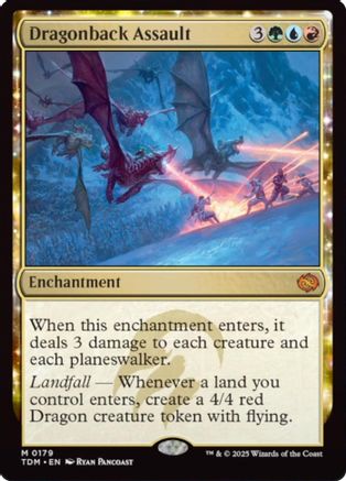 Dragonback Assault (TDM-179) - Tarkir: Dragonstorm [Mythic]