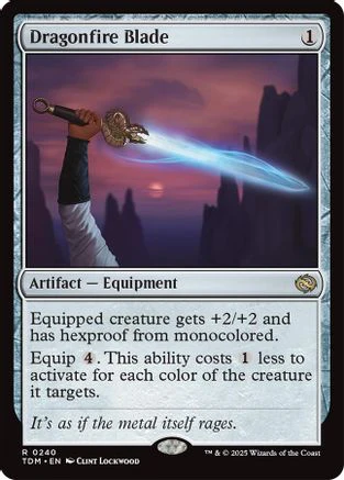Dragonfire Blade (TDM-240) - Tarkir: Dragonstorm Foil [Rare]