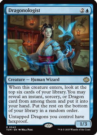 Dragonologist (TDM-042) - Tarkir: Dragonstorm Foil [Rare]