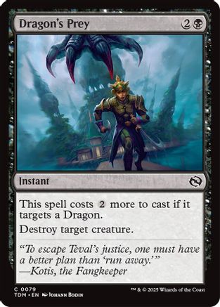 Dragon's Prey (TDM-079) - Tarkir: Dragonstorm [Common]