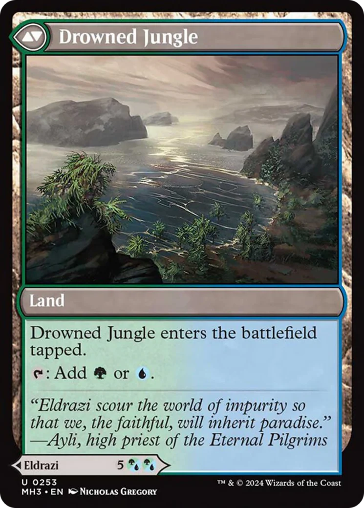 Drowner of Truth // Drowned Jungle (MH3-253) - Modern Horizons 3 Foil [Uncommon] - Image 2