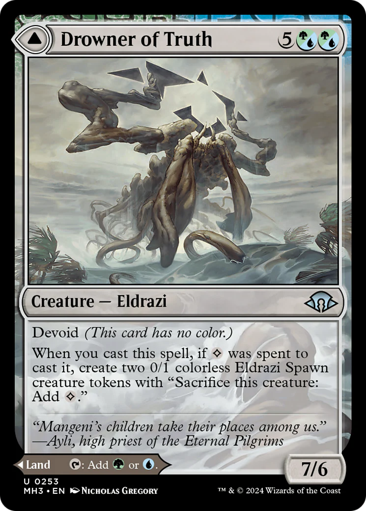 Drowner of Truth // Drowned Jungle (MH3-253) - Modern Horizons 3 Foil [Uncommon] - Image 3