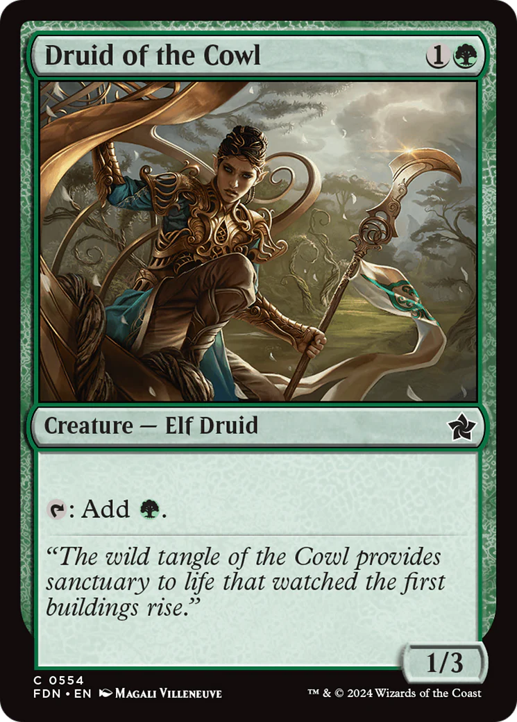 Druid of the Cowl (FDN-554) - Foundations [Common]