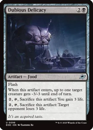 Dubious Delicacy (EOE-096) - Edge of Eternities Foil [Uncommon]