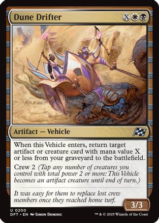 Dune Drifter (DFT-200) - Aetherdrift Foil [Uncommon]