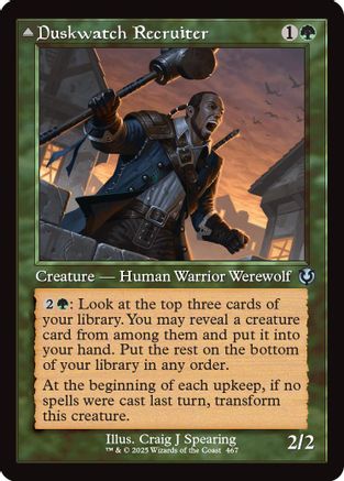 Duskwatch Recruiter (Retro Frame) (INR-467) - Innistrad Remastered [Uncommon]